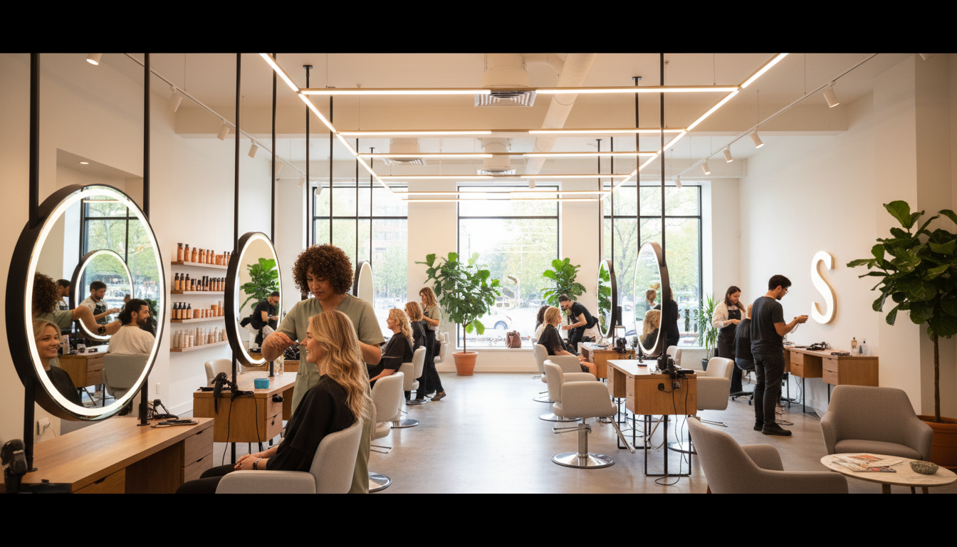 busy salon
