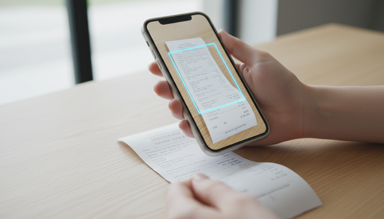 QR codes are only as effective as the data-rich links they point to. A person's hand holding a smartphone to scan a QR code printed on a marketing poster in a well lit office.