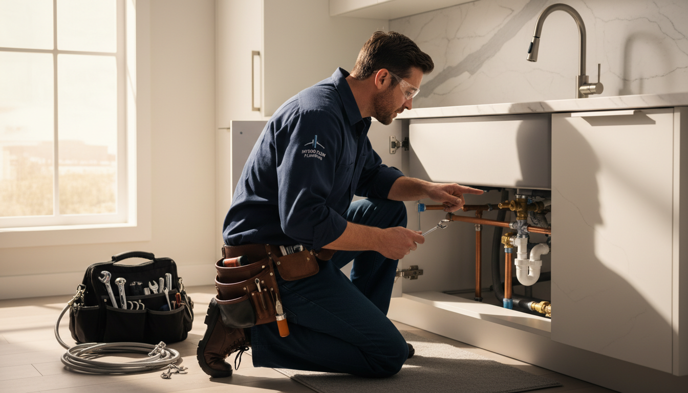 happy plumber