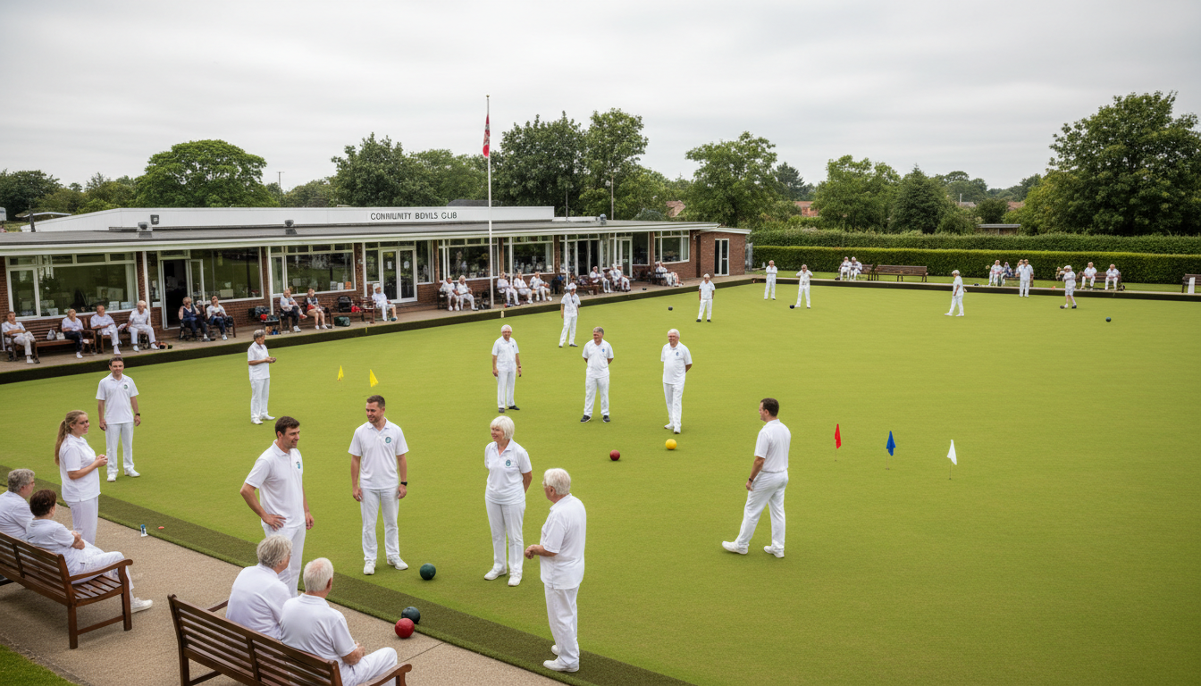 seniors playing bocce
