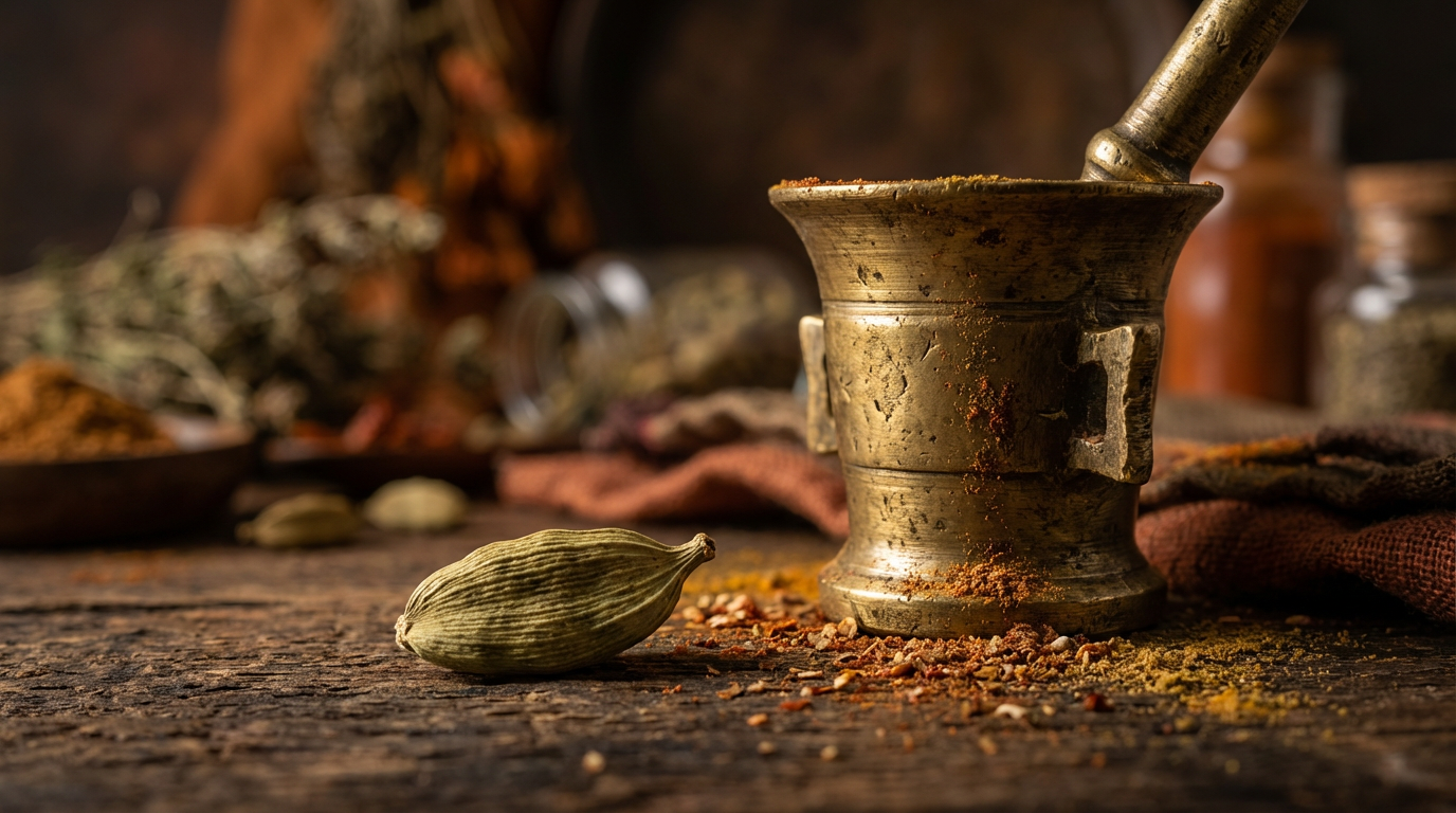 mortar pestle spices