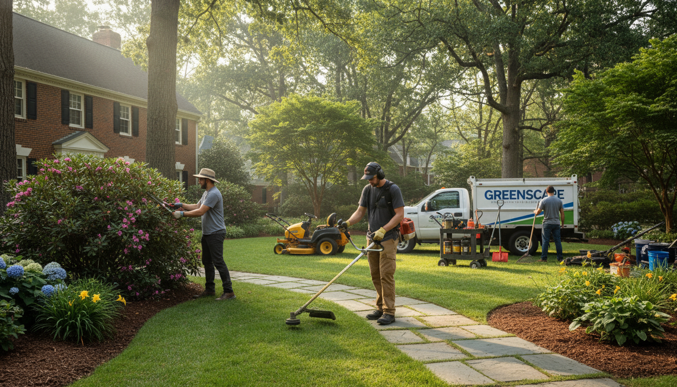 landscape maintenance team