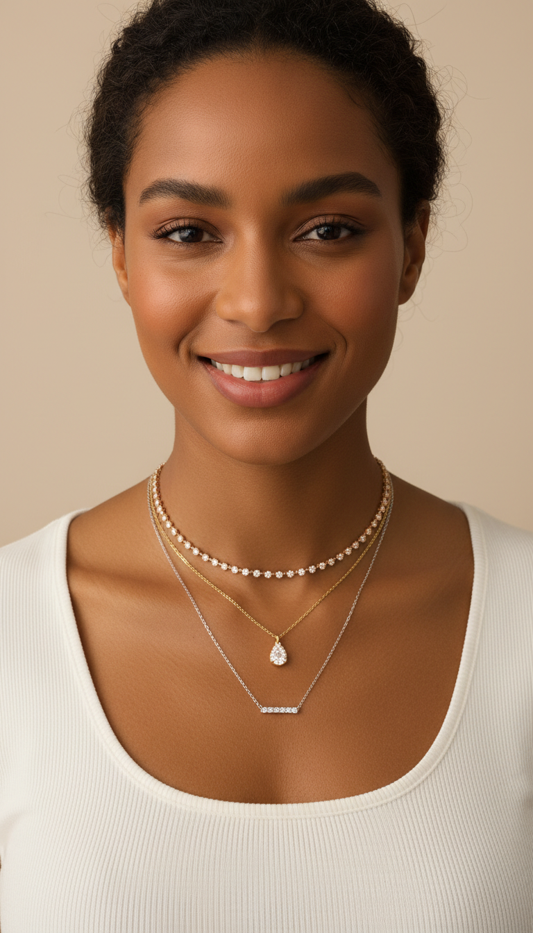 layered necklaces