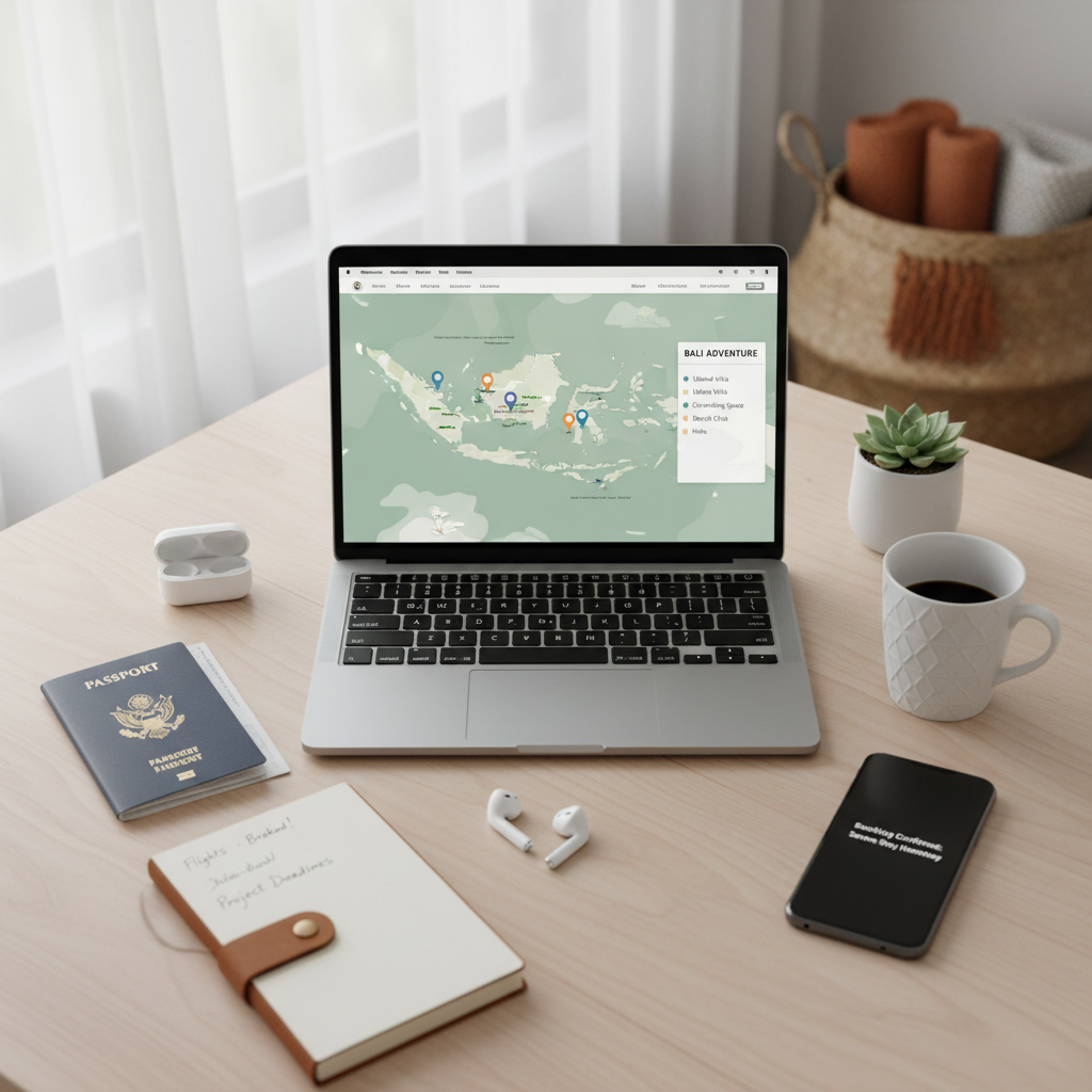 digital nomad workspace