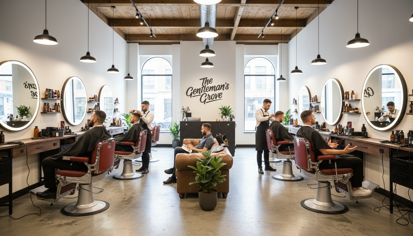 men's grooming ambiance