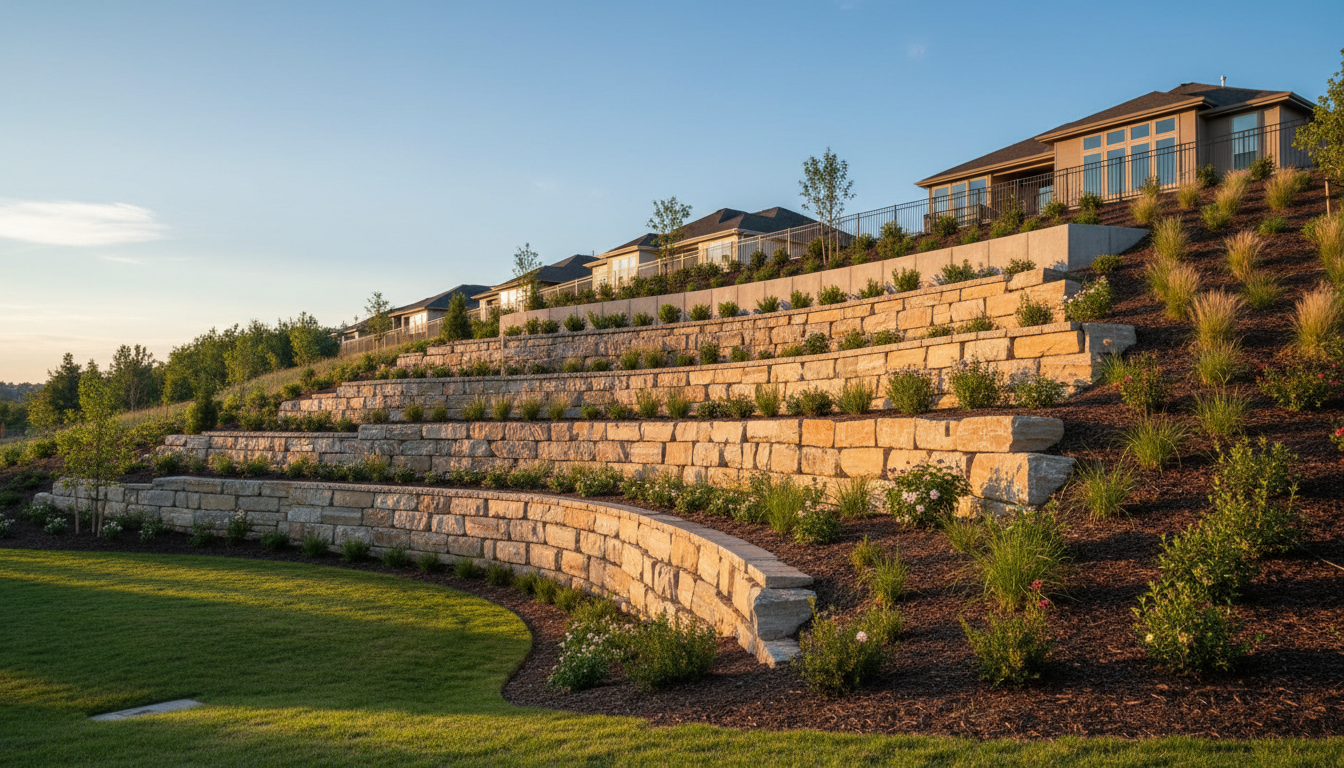 retaining wall construction
