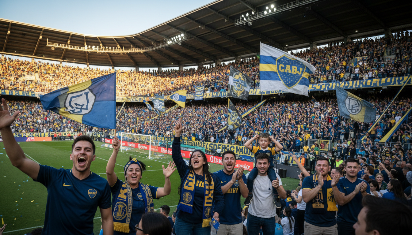 celebración hinchas