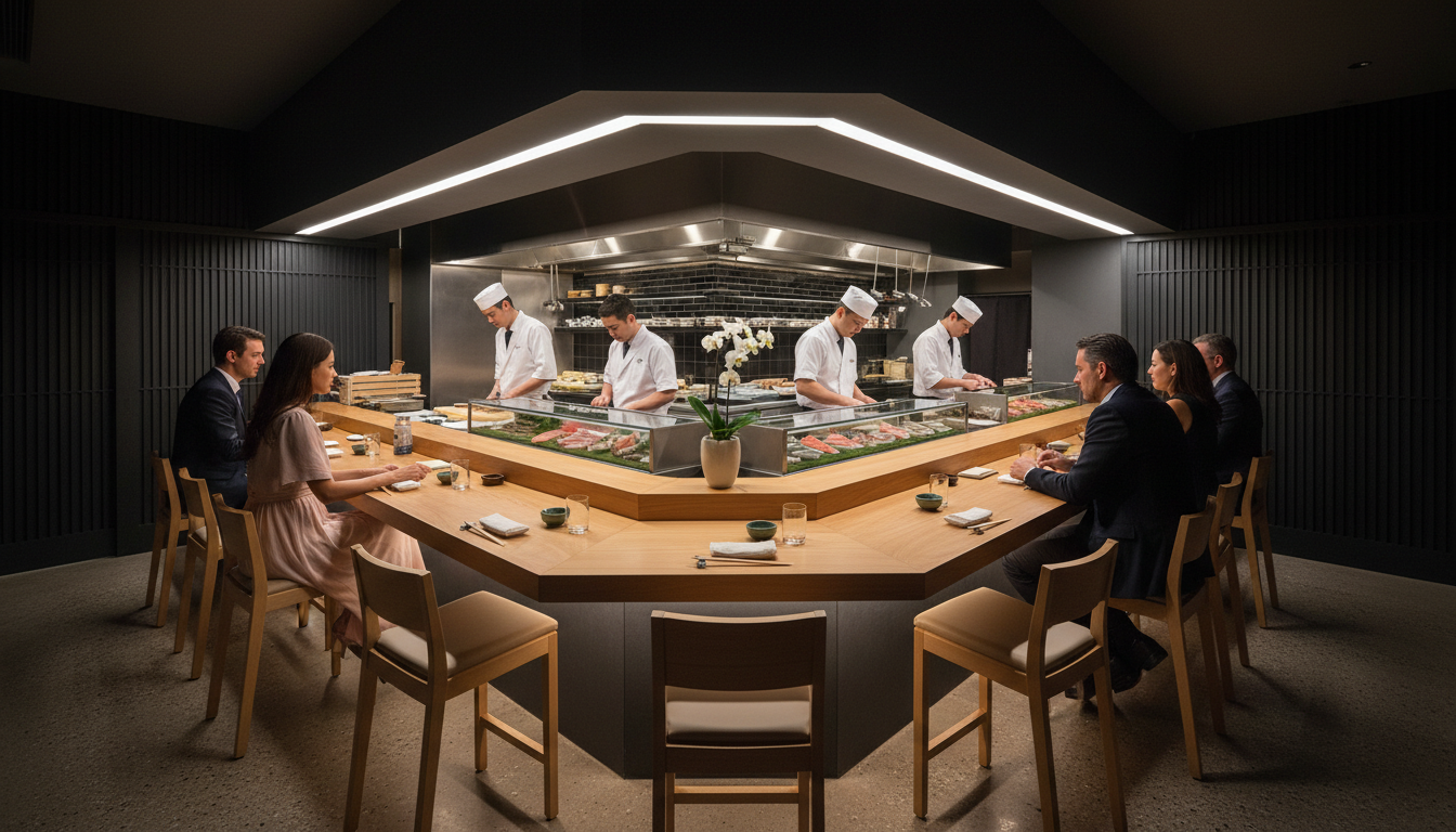 sushi restaurant interior