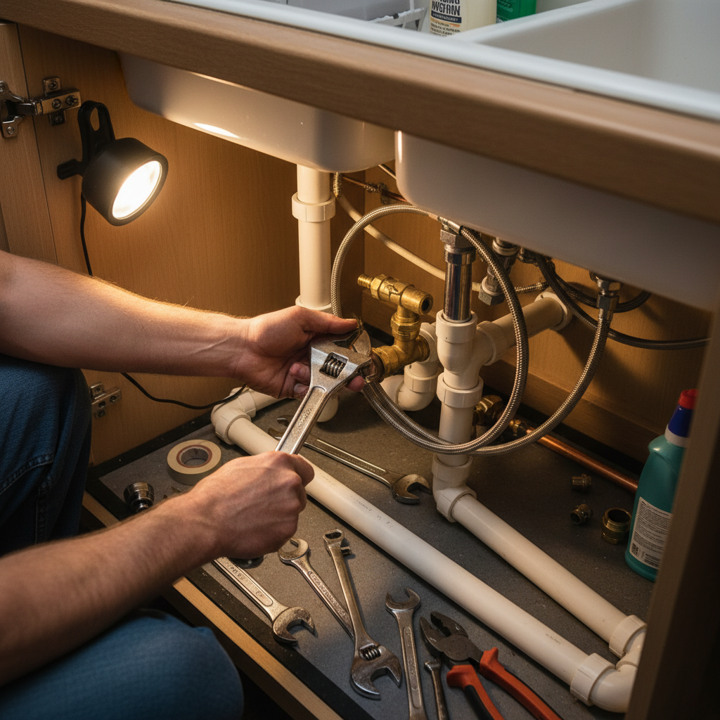 plumber working