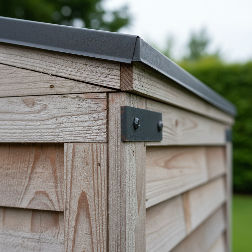 wooden shed