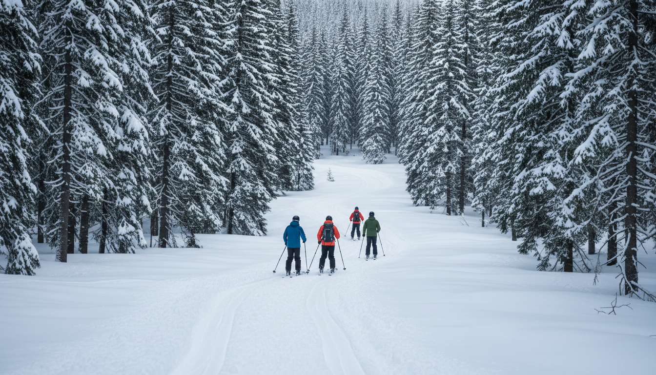snowshoeing