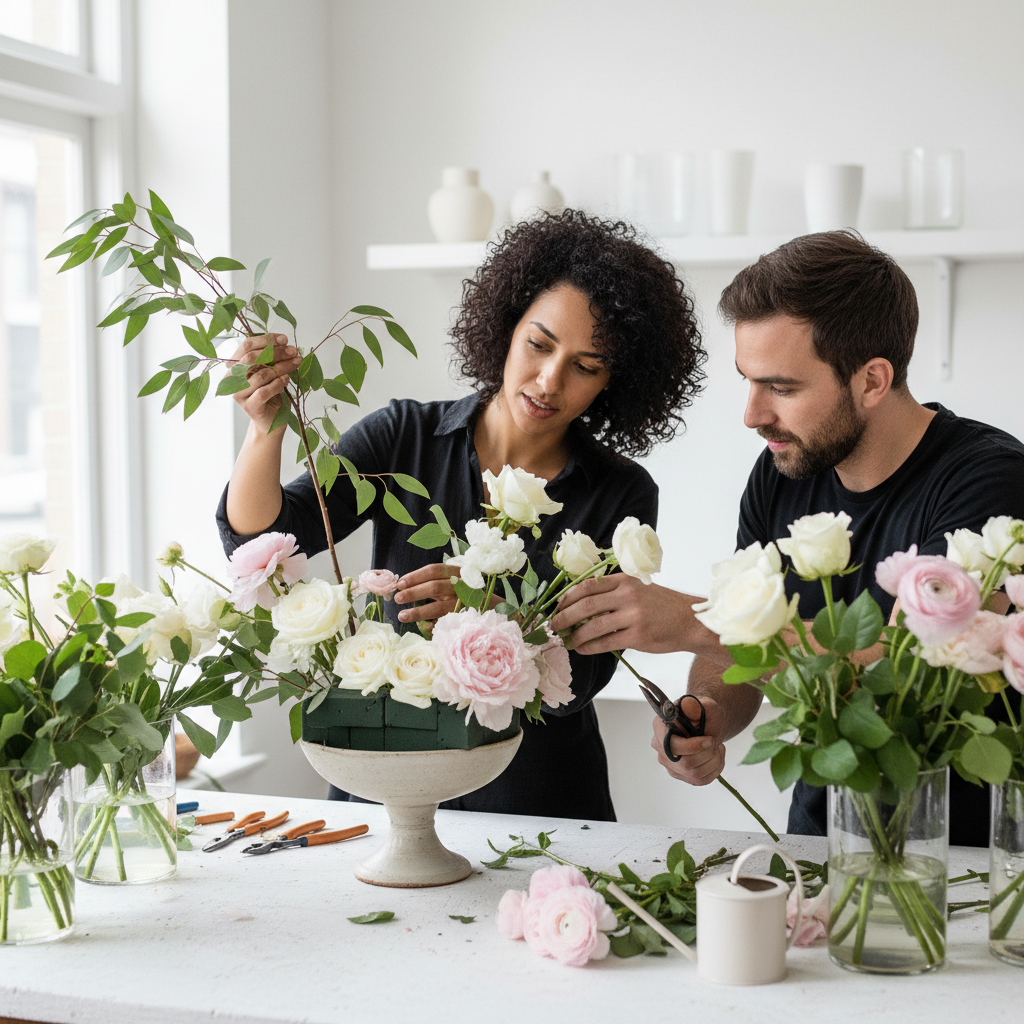 couple working together