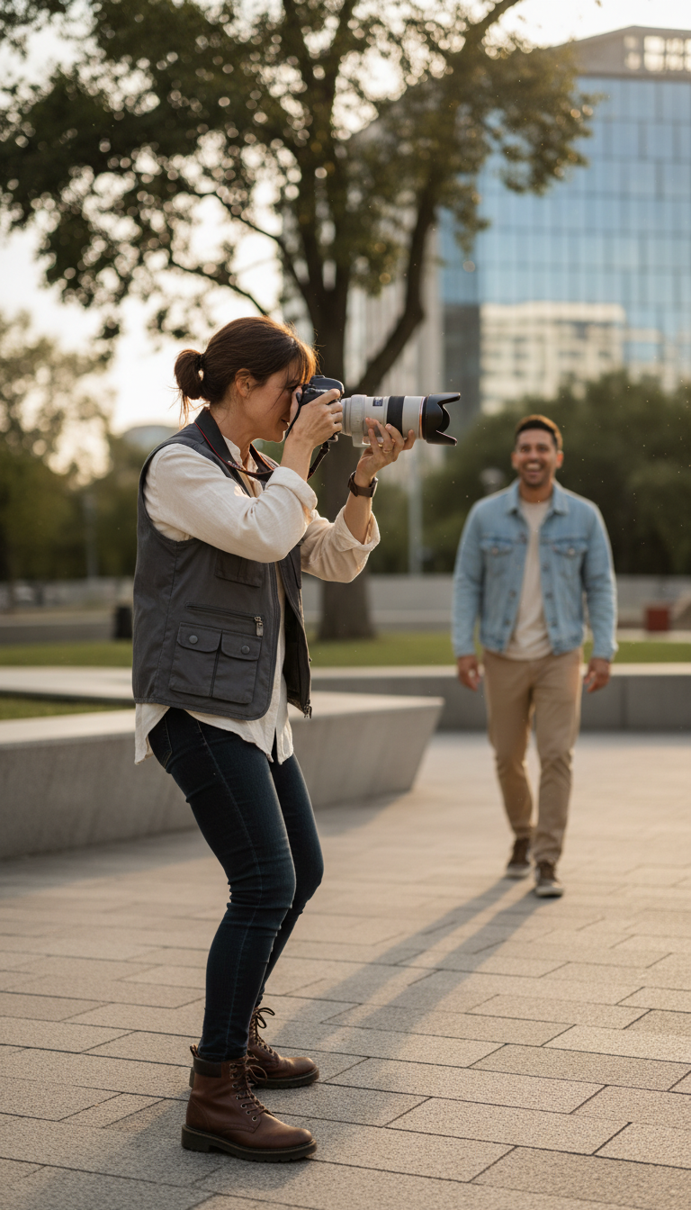 photographer at work