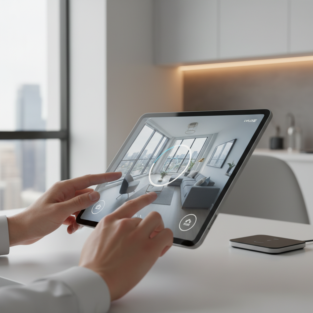 Präzise Messungen direkt am digitalen Zwilling verkürzen die Planungsphasen erheblich. Ingenieur analysiert ein digitales 3D-Gebäudemodell am Computer für die Sanierungsplanung