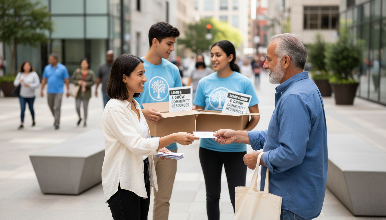 volunteering on streets