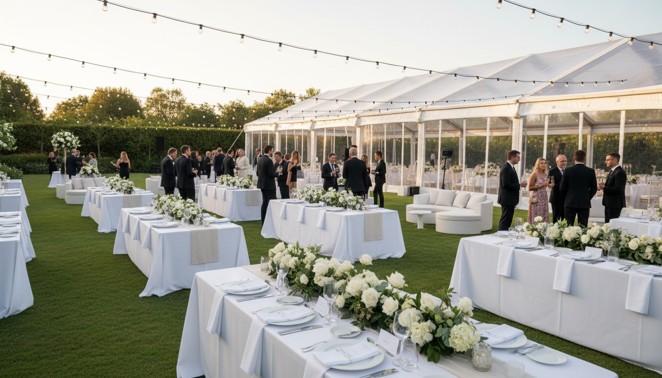 outdoor event setup