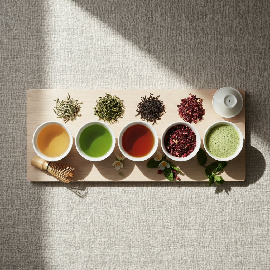 variety of teas