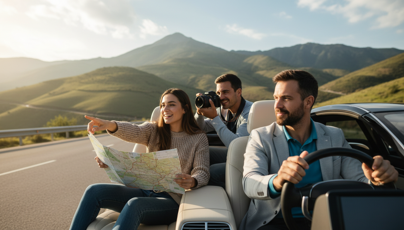 tourist driving