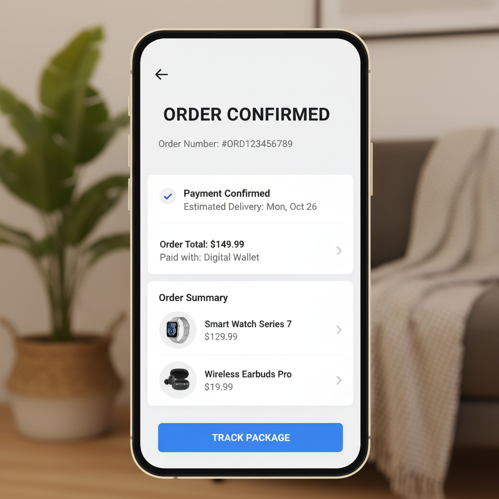 placing order