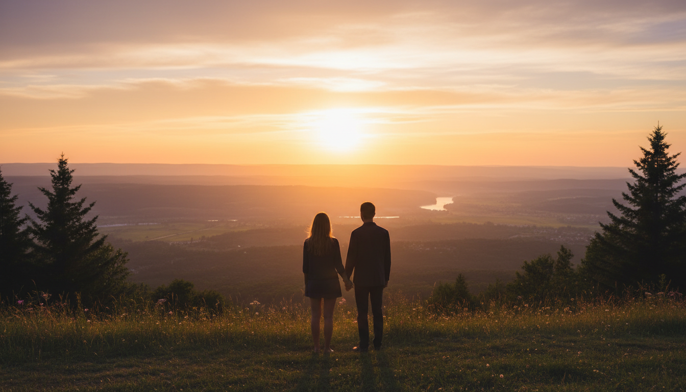 romantic sunset