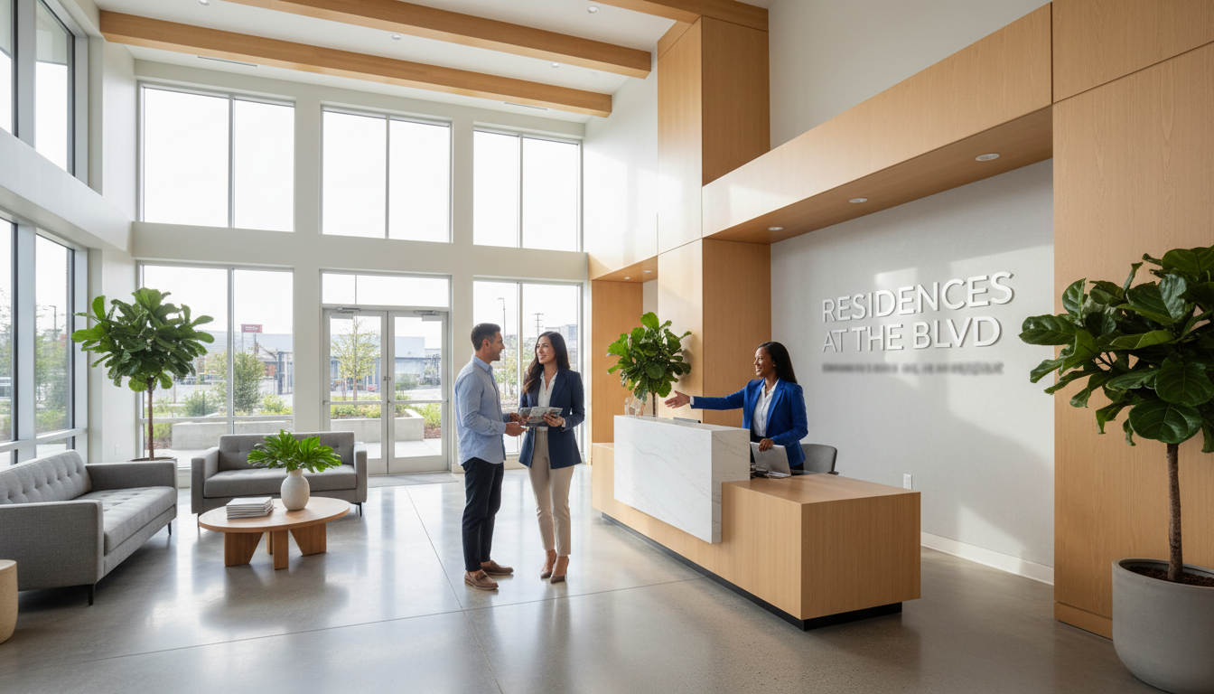 apartment building lobby