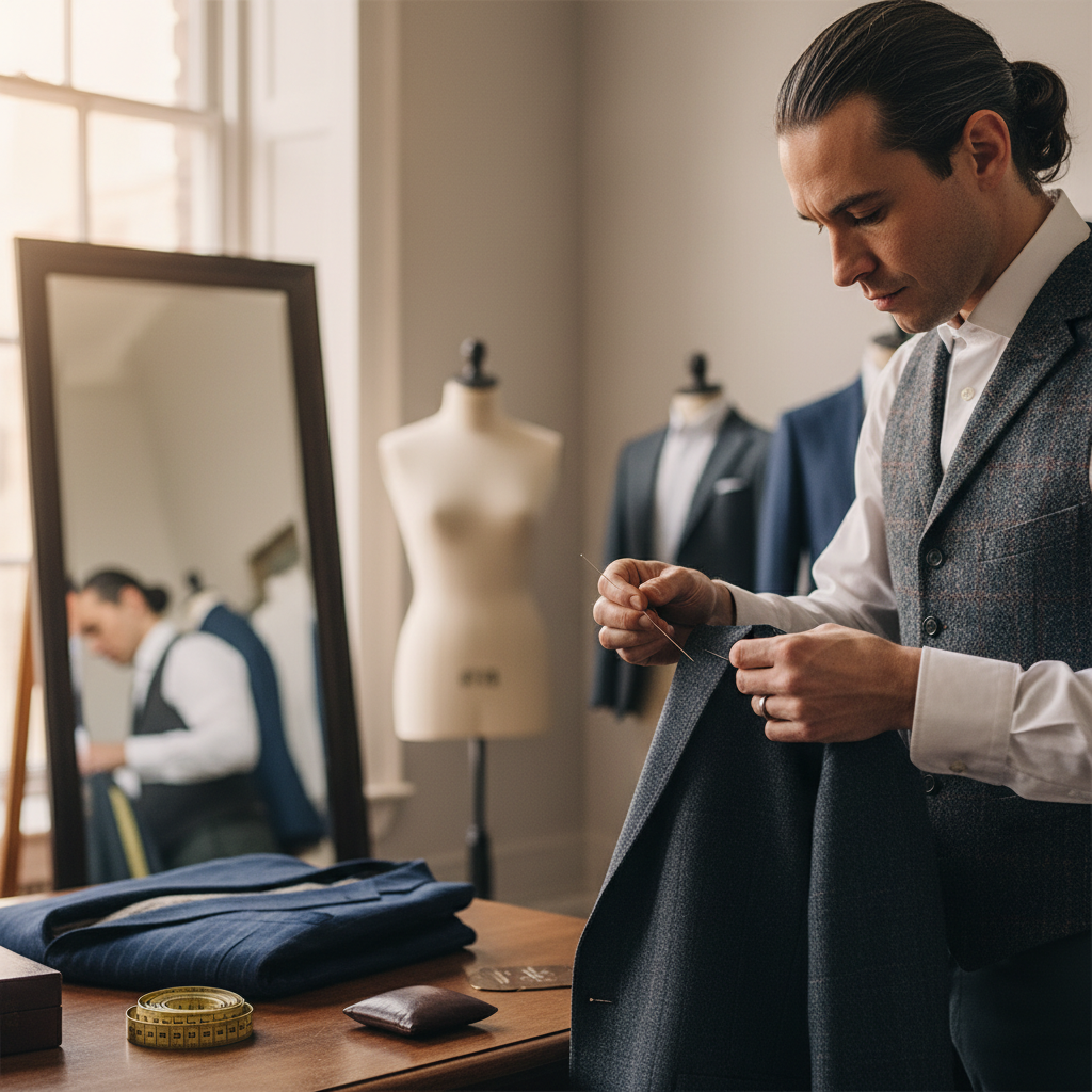 tailor working