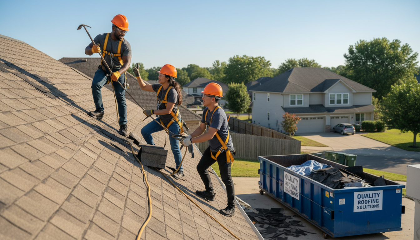 roofing team