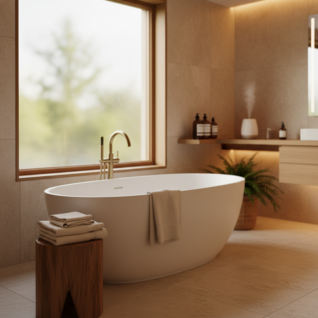 biophilic bathroom