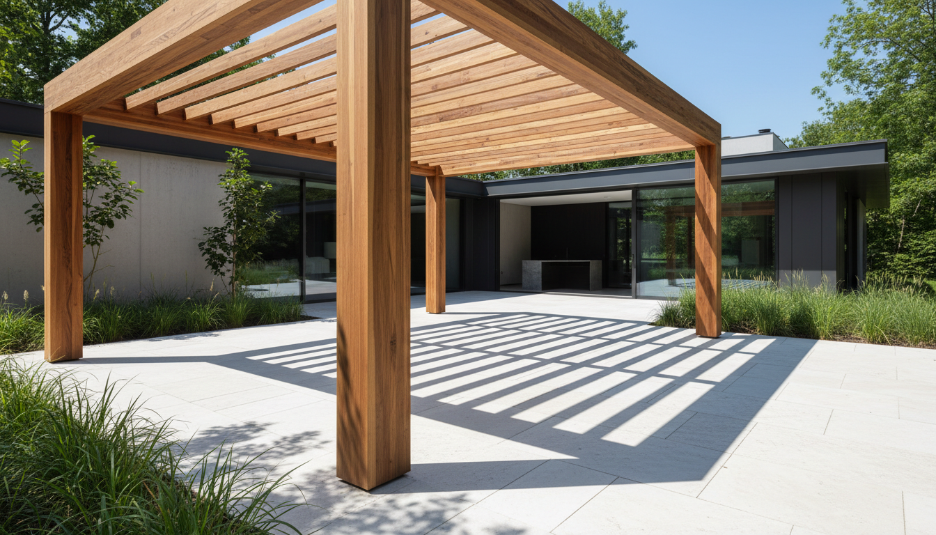 wood pergola