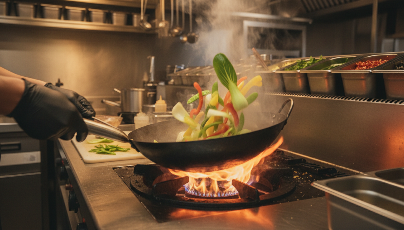 cooking vegetables