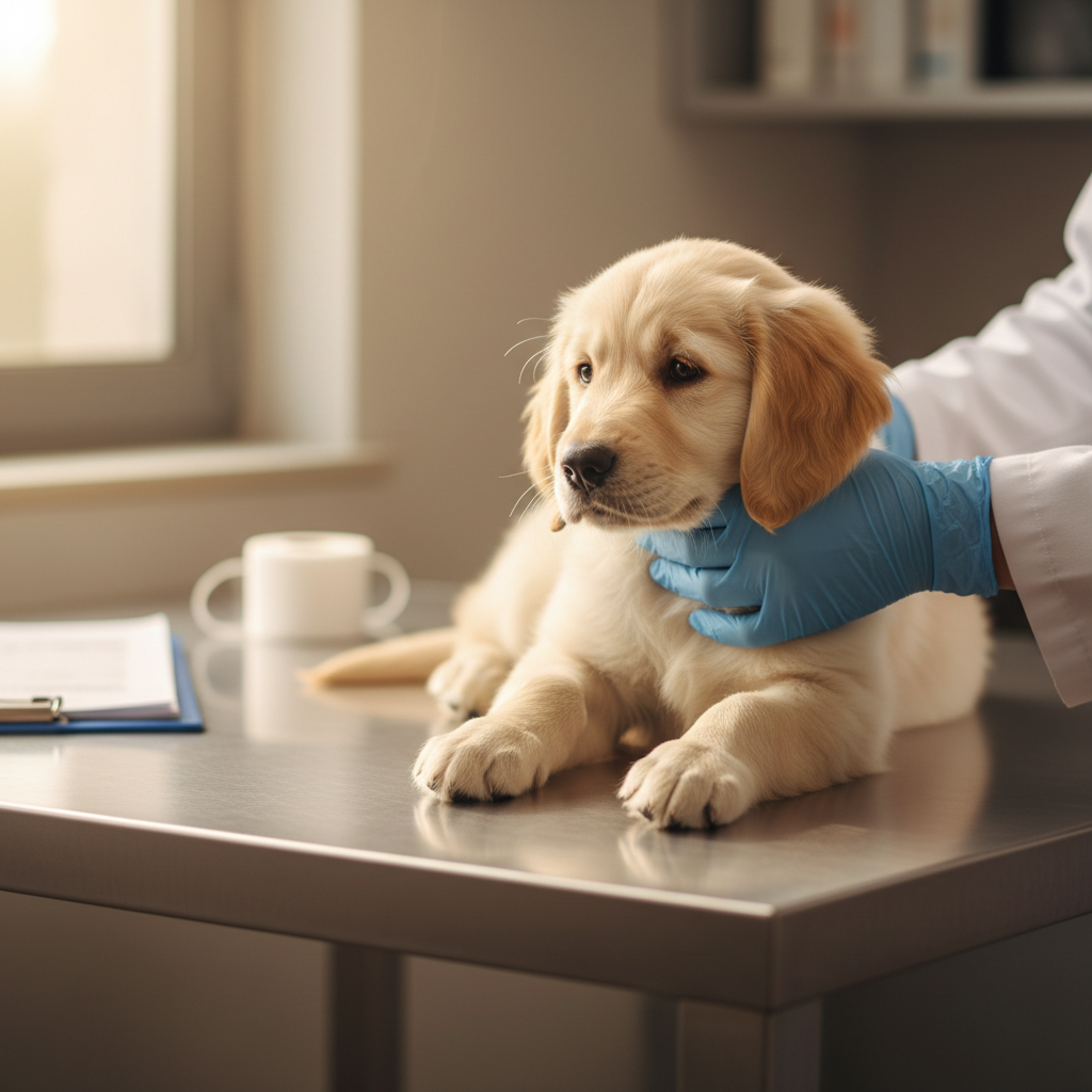 puppy vet check