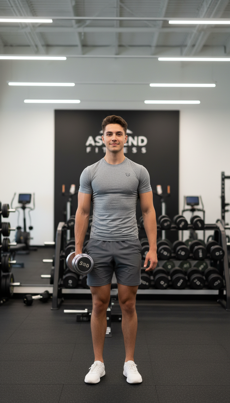 happy gym member