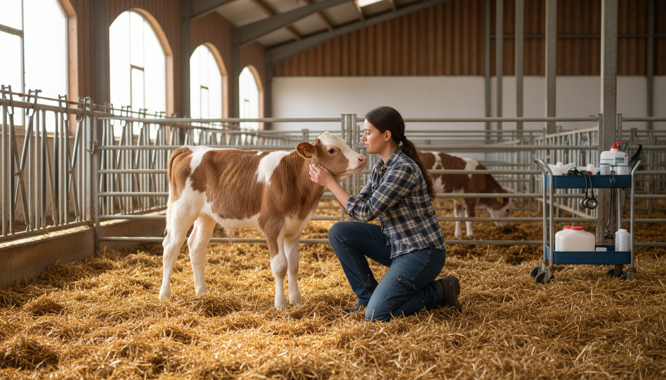 inspecting barn