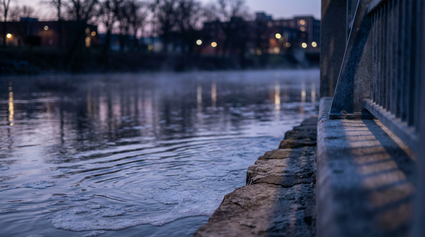 calm river walk