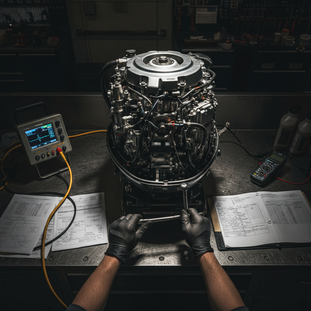 boat engine inspection