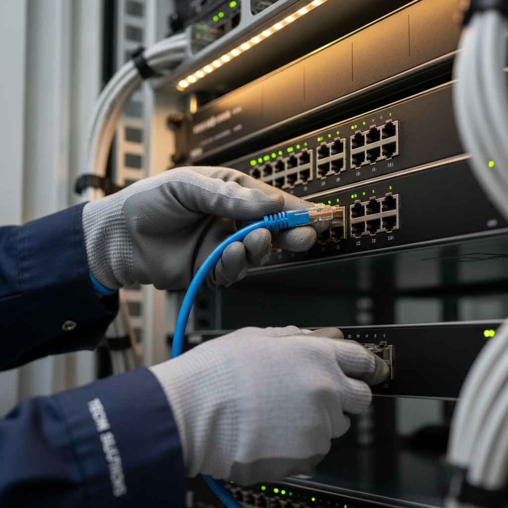 network cables installation