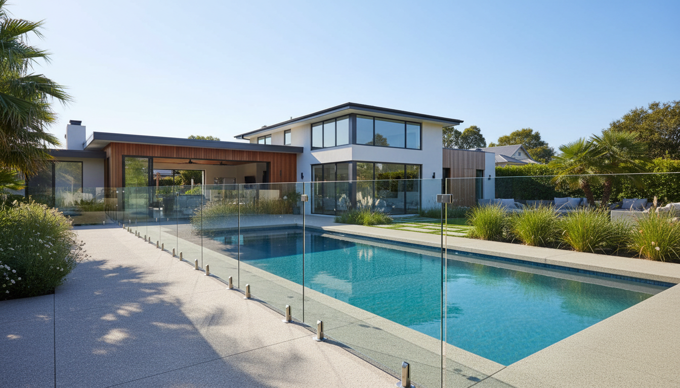 glass fence