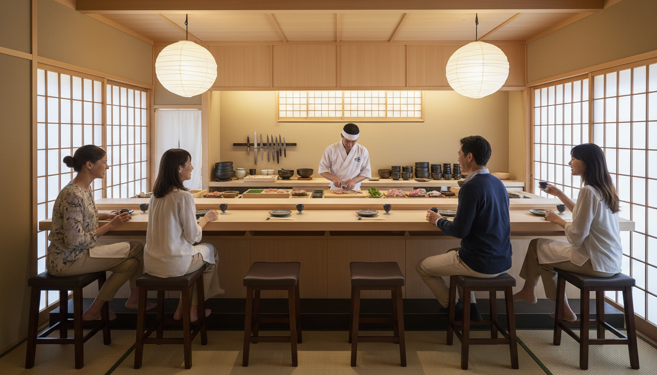 cozy sushi bar