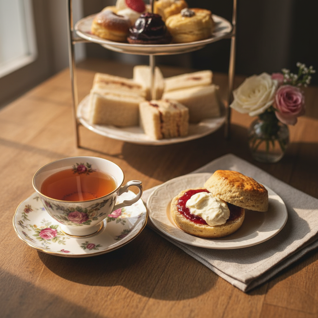 afternoon tea setting
