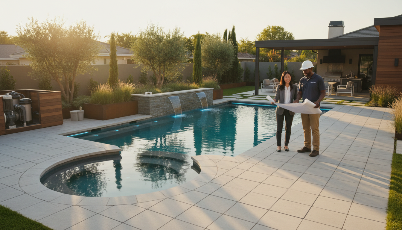 happy homeowner pool
