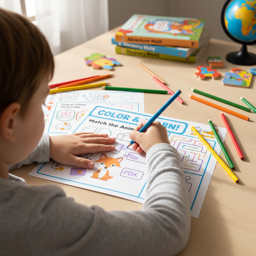 child doing homework