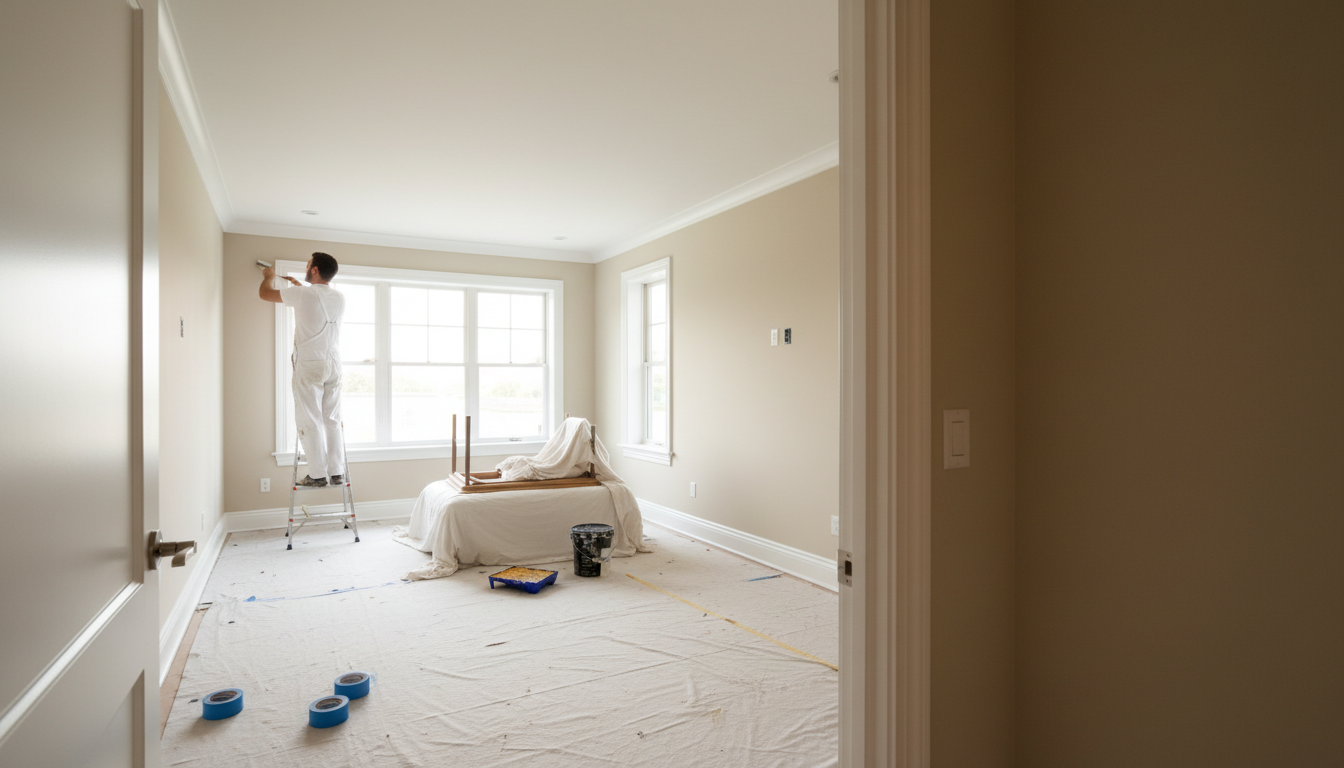 winter home painting