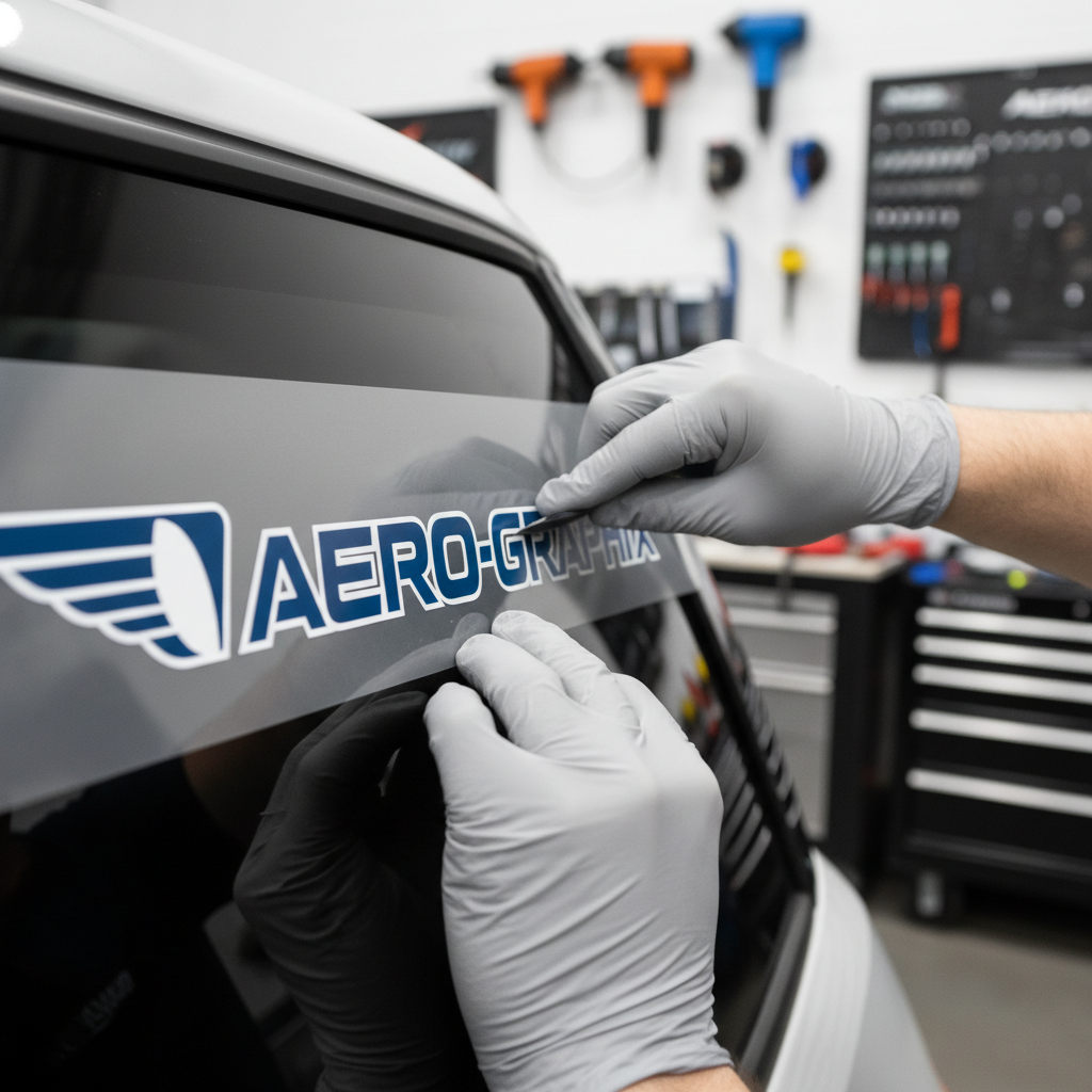 applying car decals