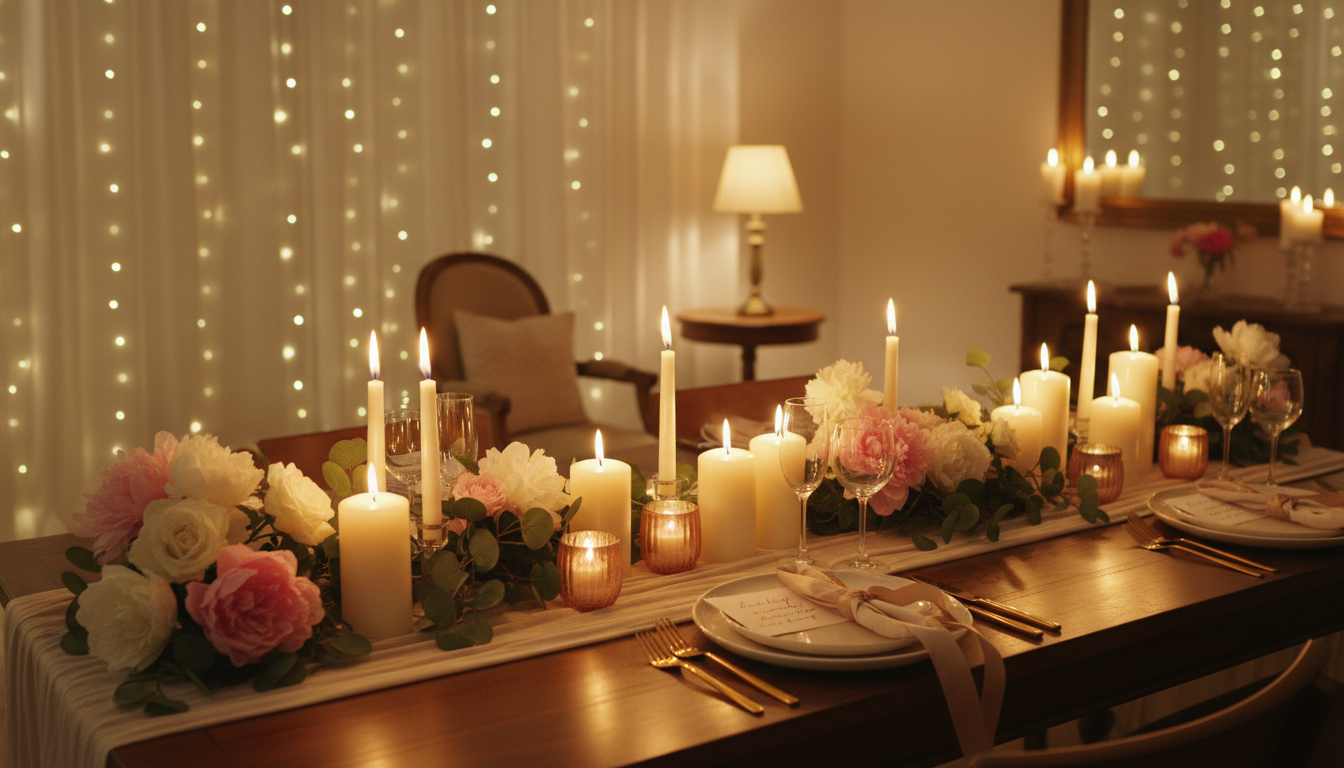 table decor candles