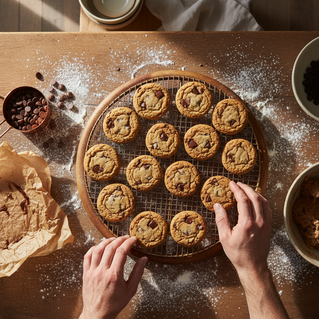 freshly baked cookies
