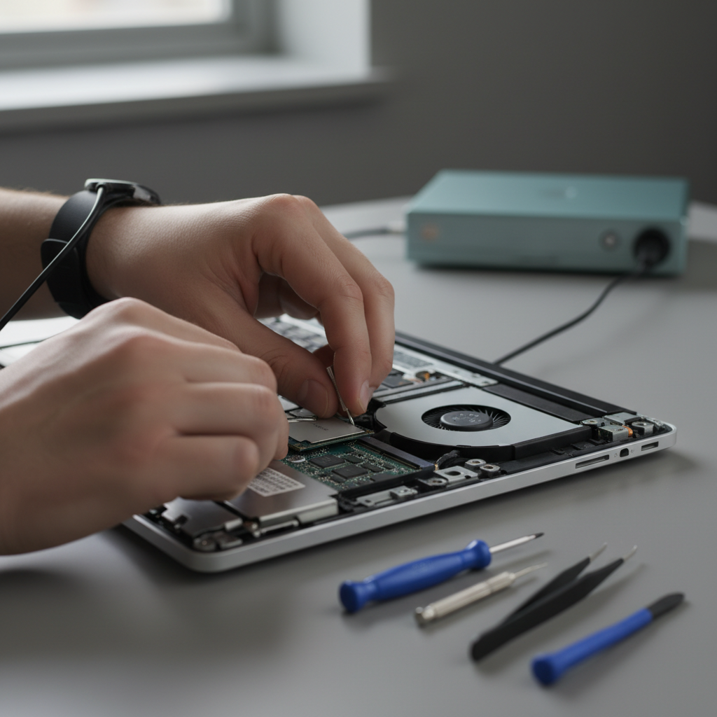 technician laptop
