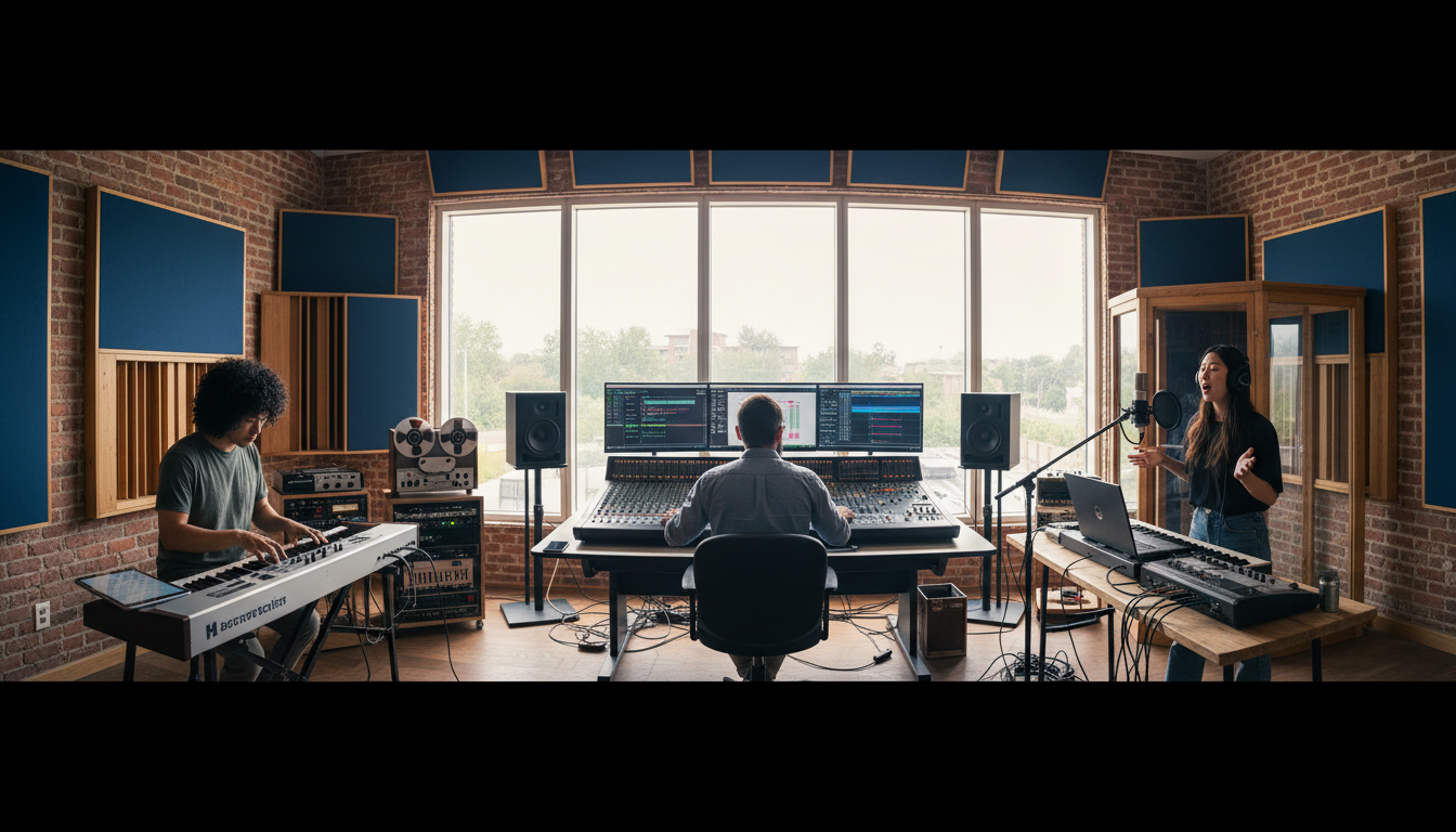modern music studio
