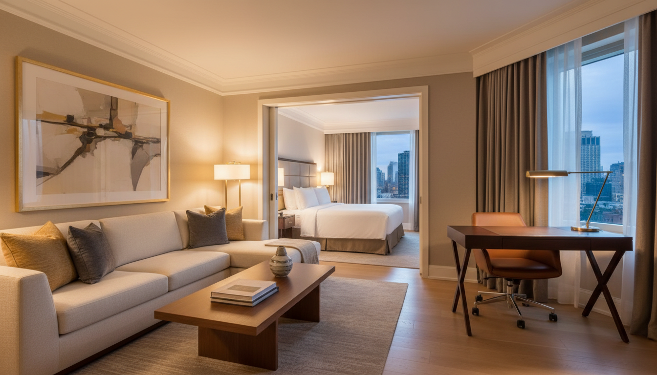 luxury hotel room