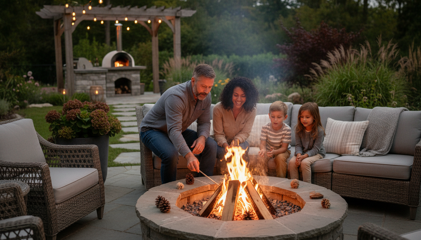 outdoor fire pit
