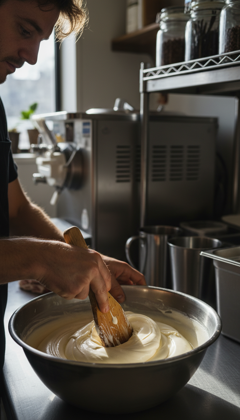 ice cream making